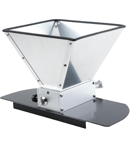 Amazon.co.jp: 麦芽粉砕機 モルトミル 手挽き 溝幅調節 容量4L